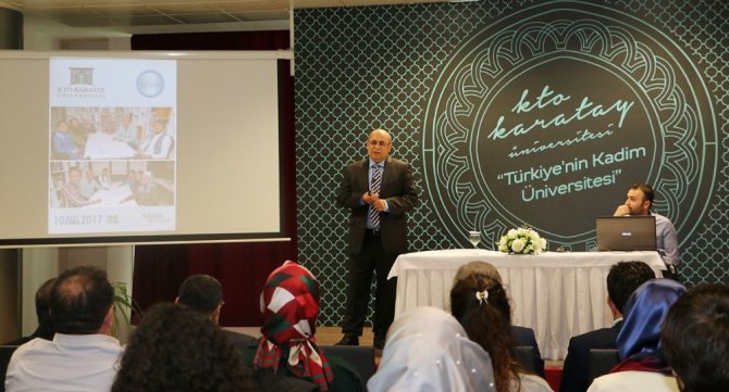 KTO Karatay’da inşaat mühendisliği öğrencilerinin baret heyecanı