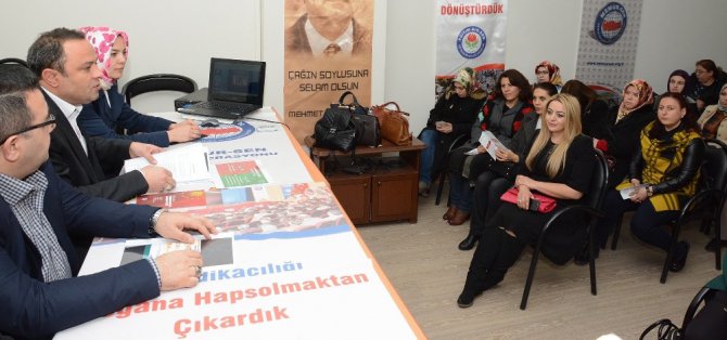 Aksaray AK Parti heyeti öğretmenlerle buluştu