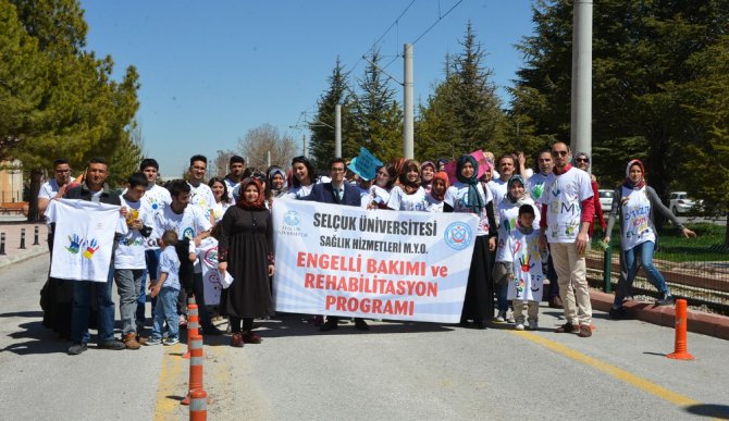 Selçuk Üniversitesinde, ‘Otizm Farkındalığı’ yürüyüşü