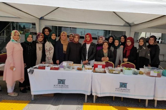 KTO Karatay Üniversitesi öğrencilerinden Halep ve İdlip için kermes