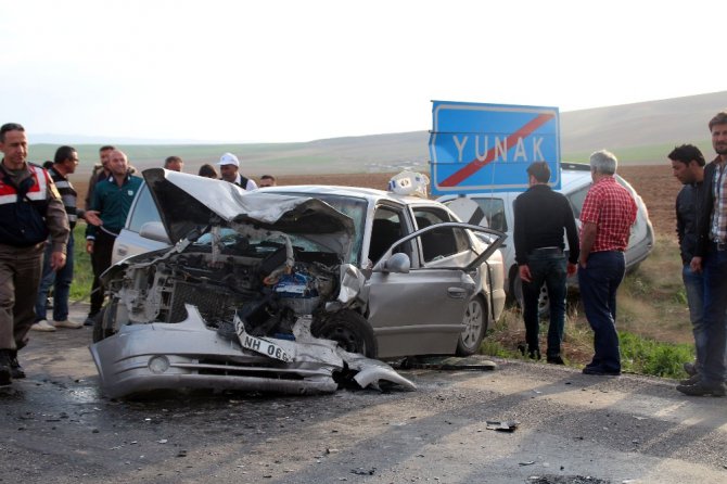 Konya’da trafik kazası: 10 yaralı