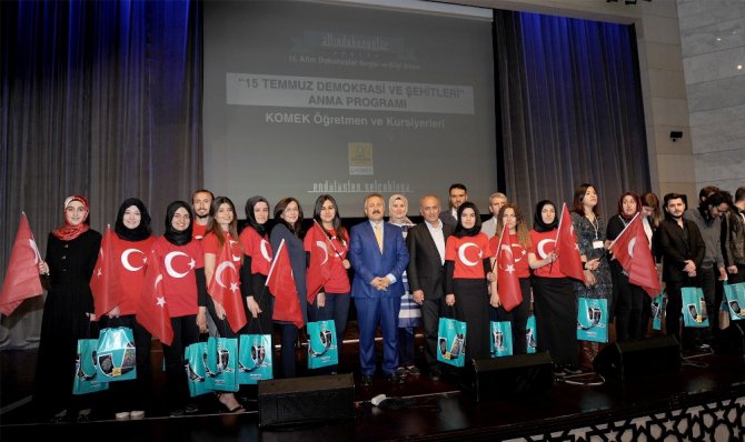 KOMEK Kursiyerleri 15 Temmuz Şehitlerini andı