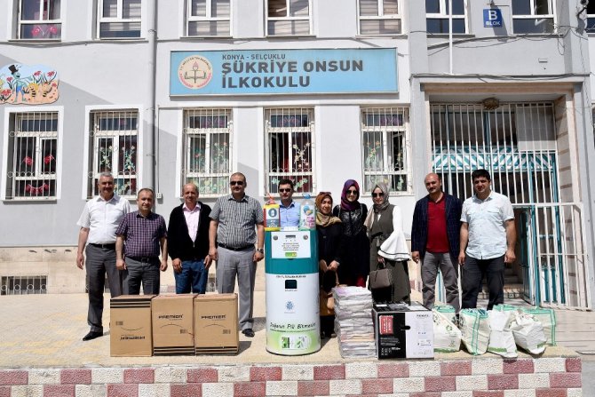 Konya’da okullarda 11 ton atık pil toplandı