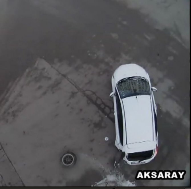 Aksaray’da kazalar MOBESE kameralarına yansıdı