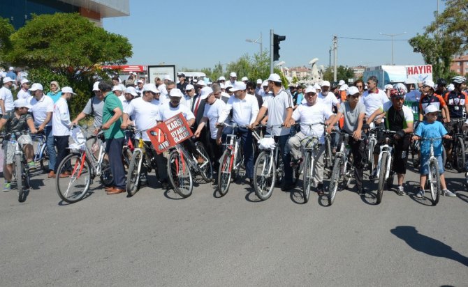 Uyuşturucuyla mücadele için pedal çevirdiler