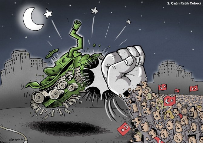 15 Temmuz konulu karikatür yarışması sonuçlandı