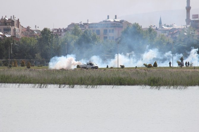 Beyşehir Belediyesi, ilçenin her noktasında sinekle mücadele ediyor