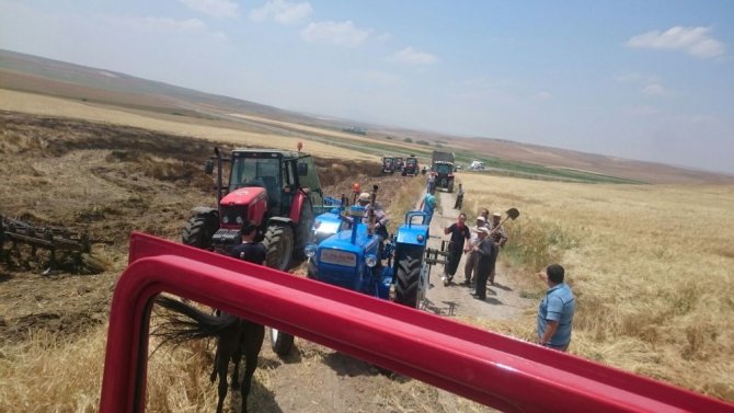 Kulu’da arpa ekili alanda yangın