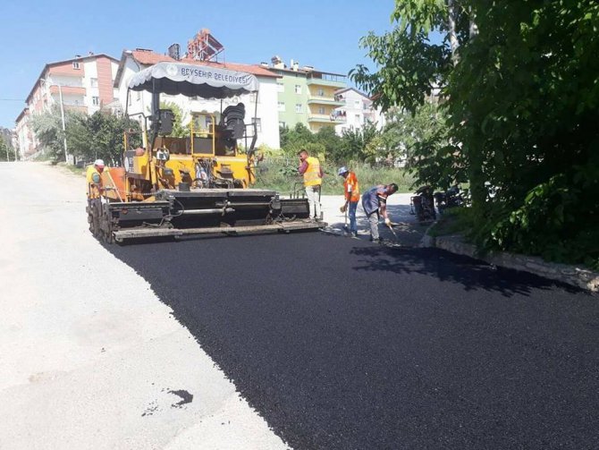 Beyşehir’de yol çalışmaları devam ediyor