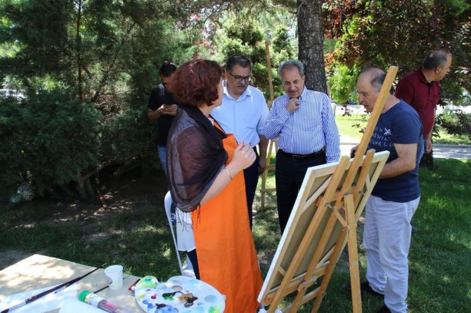 Gülmece Parkı sanat atölyesine dönüştü