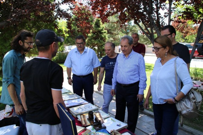 Gülmece Parkı sanat atölyesine dönüştü