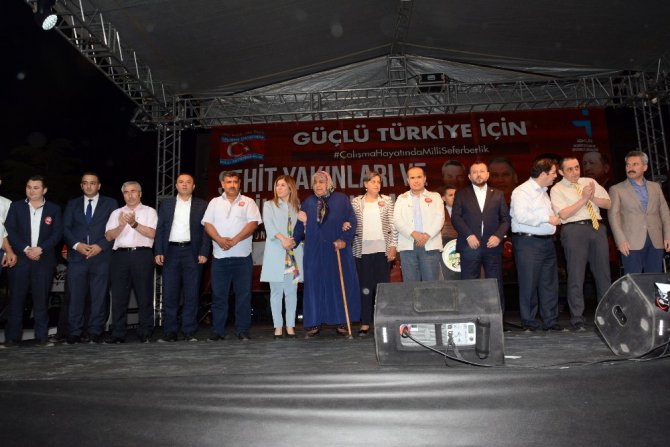 Aksaray’da 15 Temmuz şehit yakınları ve gazilerle buluşma programı