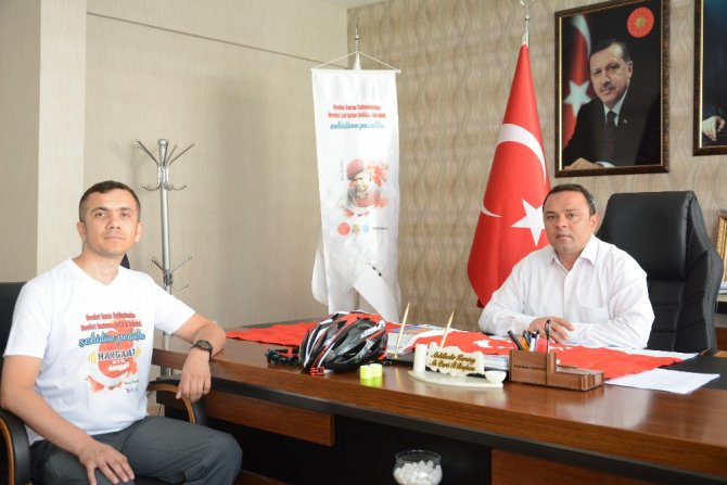 15 Temmuz anısına bisikletiyle yollarda