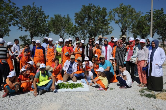 Özel öğrenciler hasat mutluluğu yaşadı