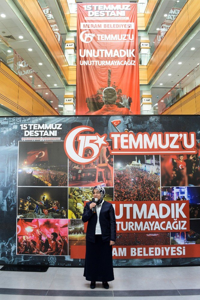 Meram’da 15 Temmuz destanı fotoğraf sergisi açıldı