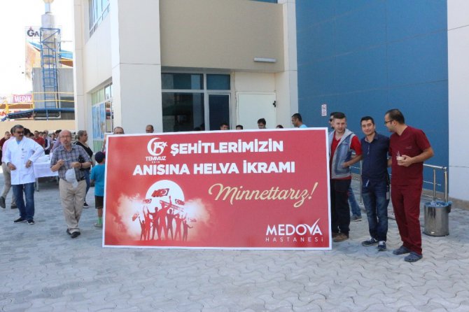 Medova Hastanesi, şehitlerimizi andı
