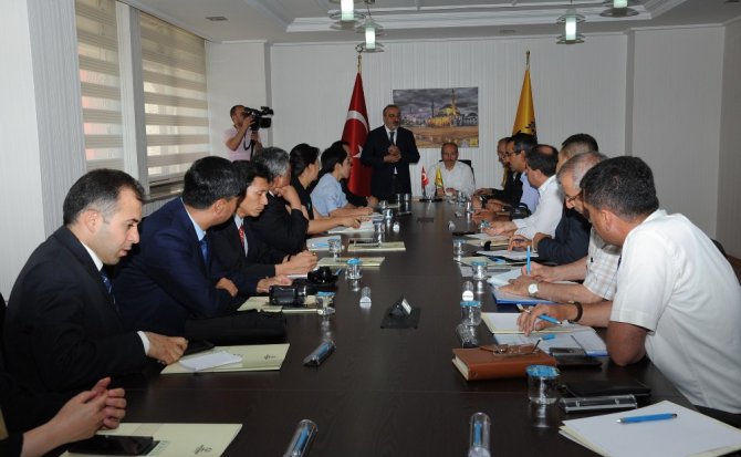 Çinli Heyet Büyükşehirin örnek uygulamalarını inceledi