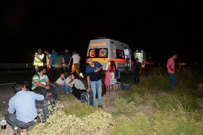 Sürücüsü beyin kanaması geçiren otobüs şarampole indi: 29 yaralı