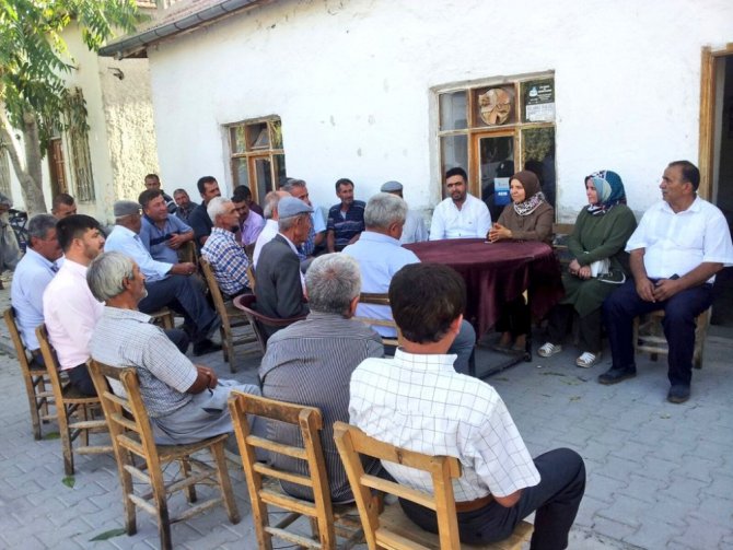 Milletvekili Hüsnüye Erdoğan ilçe ziyaretlerine devam ediyor