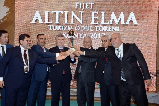 Turizmin Oscar’ı “FİJET Altın Elma” ödülü Konya’nın