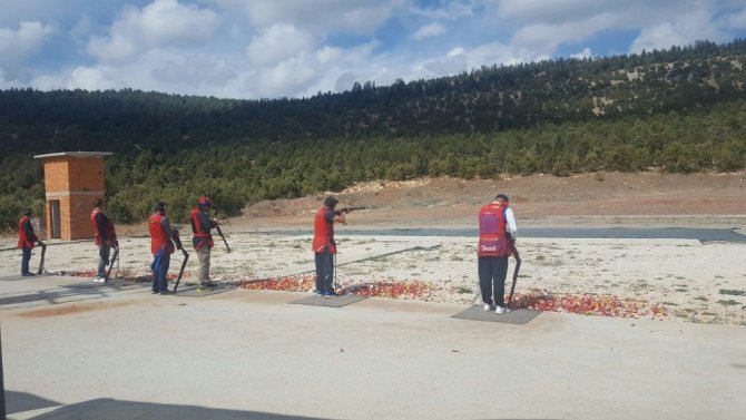 Beyşehir’de trap atış müsabakaları yapıldı