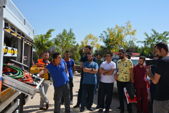 Selçuk Tıp’ta yangın tatbikatı
