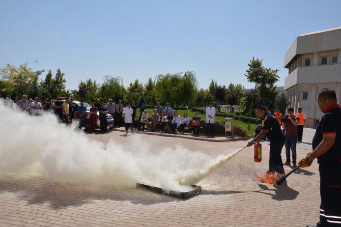 Selçuk Tıp’ta yangın tatbikatı