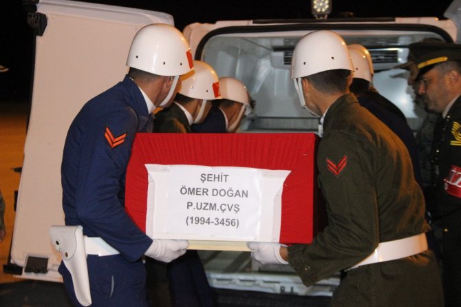 Karamanlı şehit asker Ömer Doğan’ın cenazesi Konya’ya getirildi