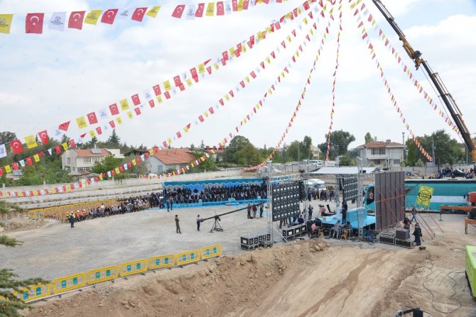 Meram Son Durak Katlı Yeraltı Otoparkının temeli atıldı