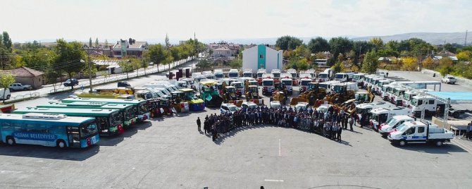 Meram’a 20 milyonluk 70 araç ve iş makinesi