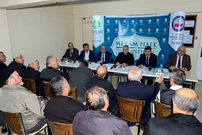 Meram’da halk toplantıları devam ediyor