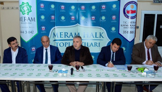 Meram’da halk toplantıları devam ediyor