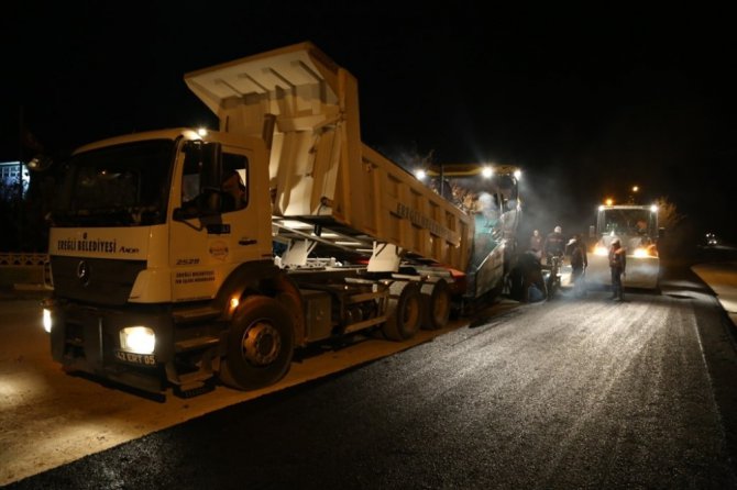 Ereğli’de asfalt çalışmaları sürüyor