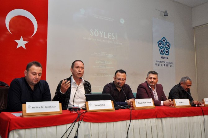 Sümer Ezgü NEÜ’de söyleşiye katıldı