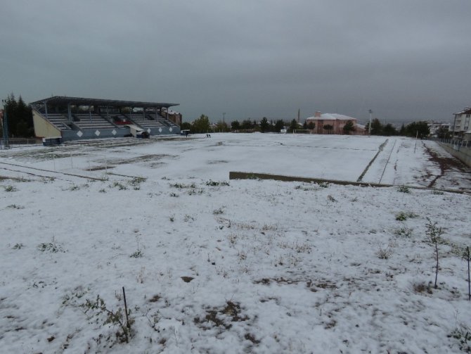 Beyşehir’de kar yağışı