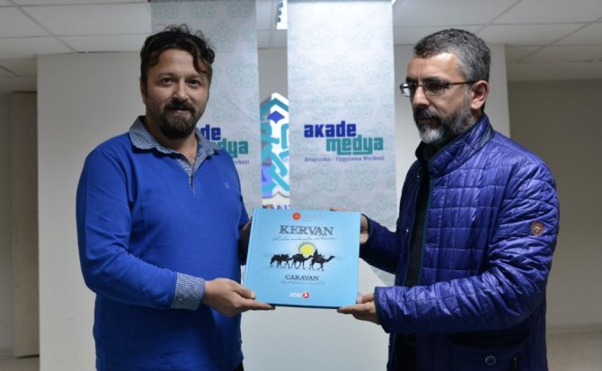 NEÜ’de kervan belgeseli ekibi ağırlandı