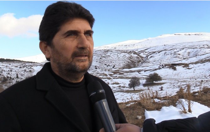 Derbent Aladağ beyaza büründü
