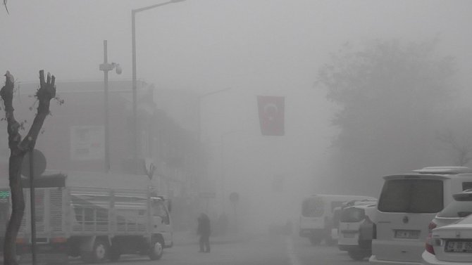 Kulu’da sis yoğunluğu
