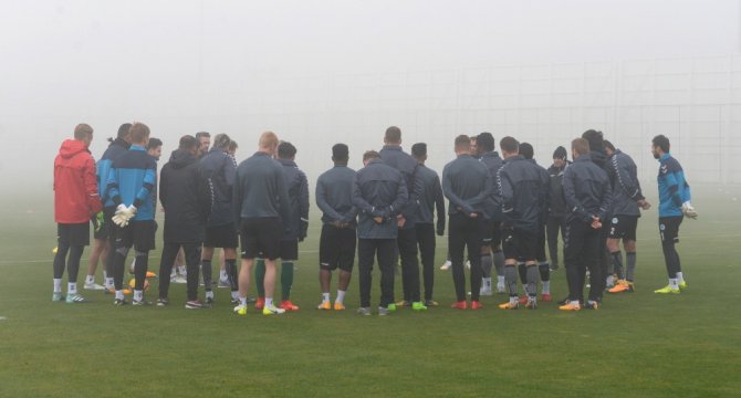 Atiker Konyaspor sis altında çalıştı