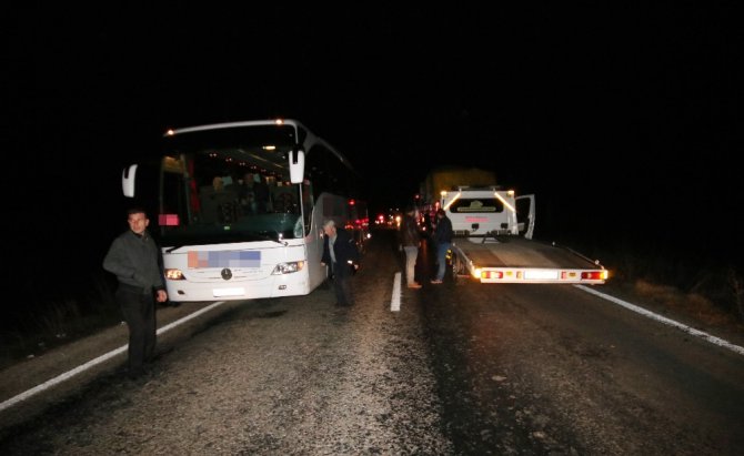 Hüyük’te zincirleme trafik kazası: 2 yaralı