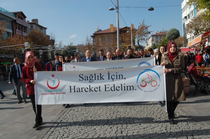 Konya’da Dünya Diyabet ve KOAH Günü yürüyüşü gerçekleşti