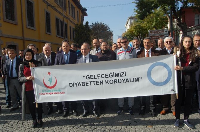 Konya’da Dünya Diyabet ve KOAH Günü yürüyüşü gerçekleşti