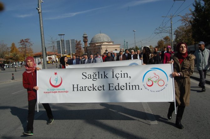 Konya’da Dünya Diyabet ve KOAH Günü yürüyüşü gerçekleşti