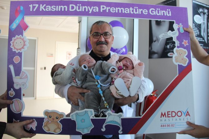 Prematüre bebekler mezun oldu