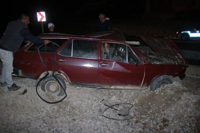 Otomobil takla attı: 1 yaralı