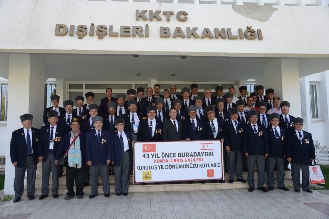 Kıbrıs 43 yıl sonra Konyalı Gazileri ile buluştu