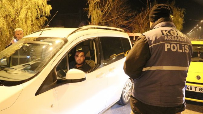 Aksaray’da polis 24 saat uygulamada