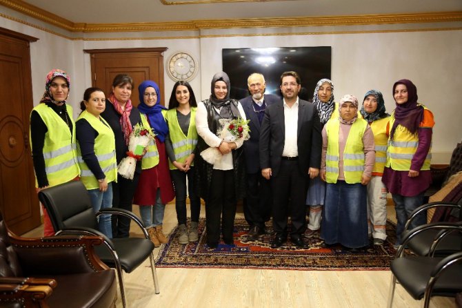 Türkiye’de bir ilke imza atan kadınlar Başkan Yazgı ile buluştu