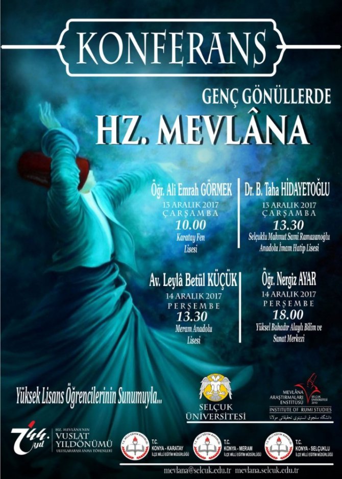 Selçuk Üniversitesi Hazreti Mevlana’nın 744. Vuslat Etkinlikleri’ne hazır