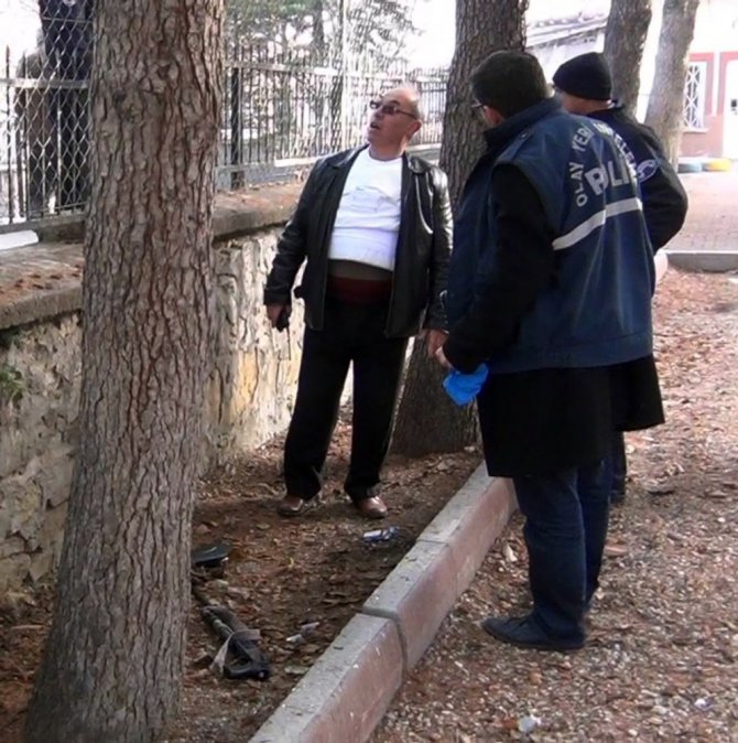 Polisle çatışan yağma şüphelileri güvenlik kamerasında
